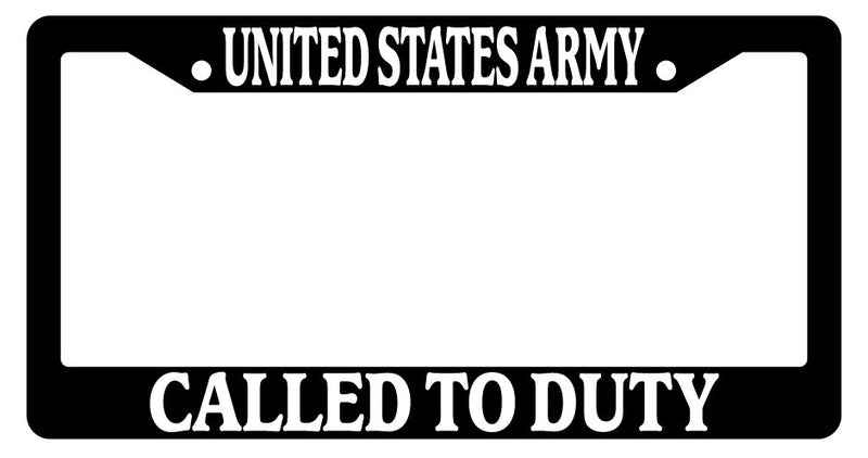 Black License Plate Frame United States Army Called To Duty Auto Novelty  Mod-GRAPH9856236-2933
