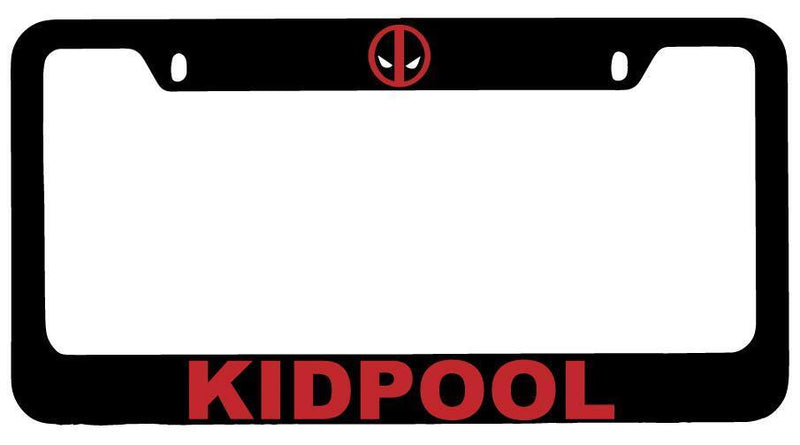 Black METAL Kidpool License Plate Frame Auto Accessory For Deadpool  Mod-GRAPH9856236-8047