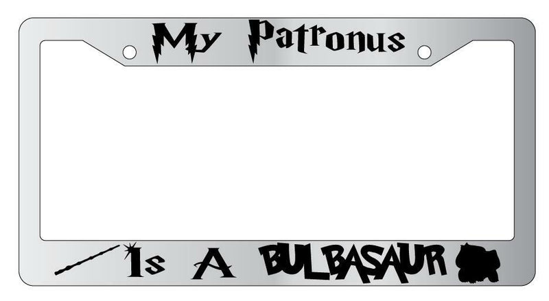 My Patronus Is A Bulbasaur Chrome METAL License Plate Frame For Harry Potter  Mod-GRAPH9856236-10043