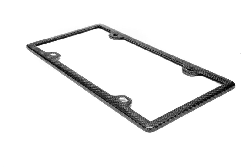 REAL 100% CARBON FIBER LICENSE Plate Frame COVER ORIGINAL 3K TWILL JDM /FF F v2