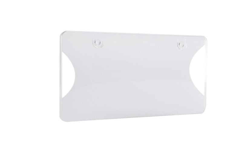 Universal Unbreakable License Plate Bubble Covers Two Holes Patented Design