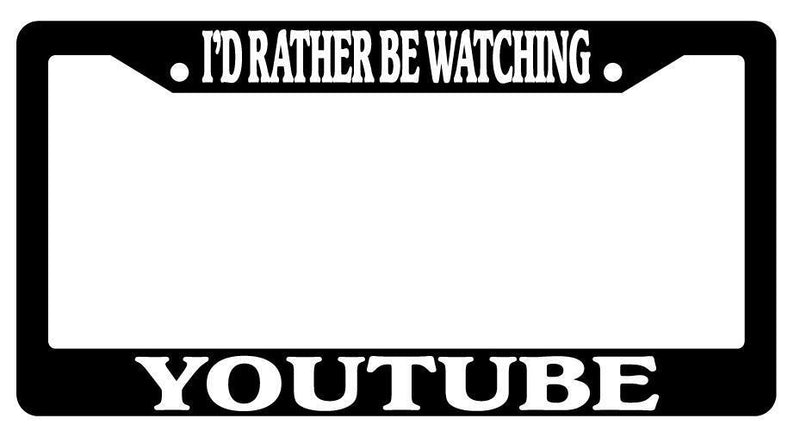 Black License Plate Frame I&