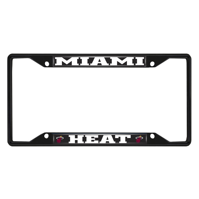 NBA Miami Heat Black Metal License Plate Frame