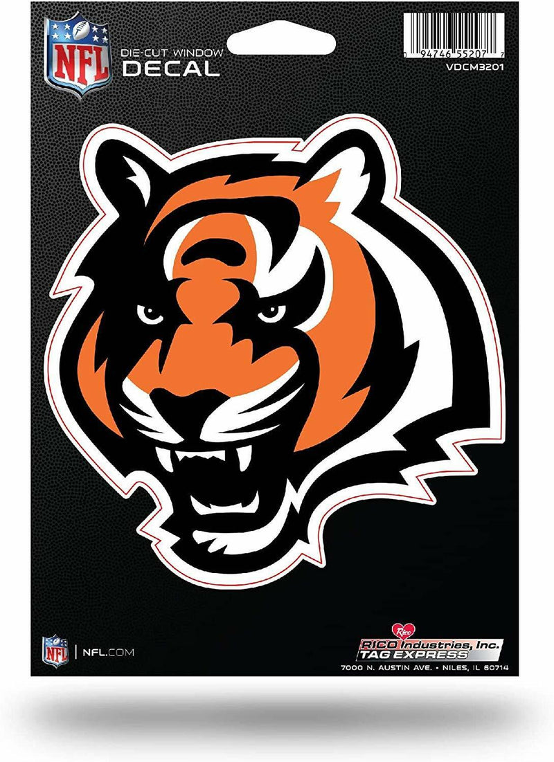 RICO NFL Cincinnati Bengals Diecut Vinyl Decal Sticker 5"x 6"