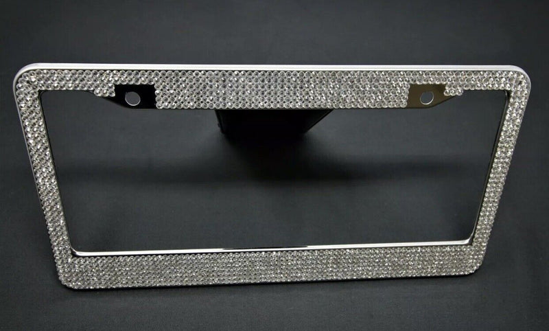 Shine "Crystal" Metal Bling License Plate Frame**US SELLER**