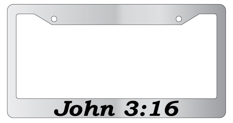 Chrome License plate frame Christian John 316  Mod-GRAPH9856236-1248