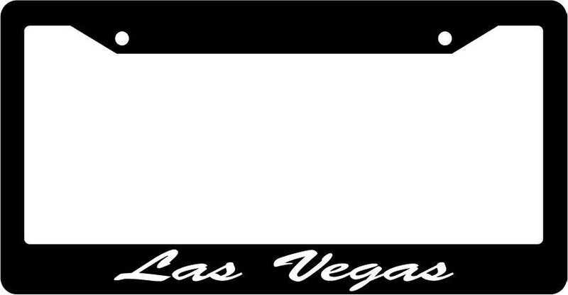 Black License Plate Frame CURSIVE Las Vegas Auto Accessory 1527  Mod-GRAPH9856236-2408