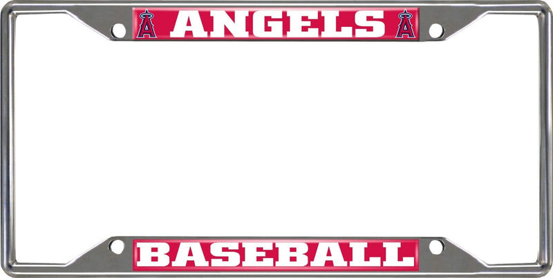 MLB Los Angeles Angels Chrome Metal License Plate Frame