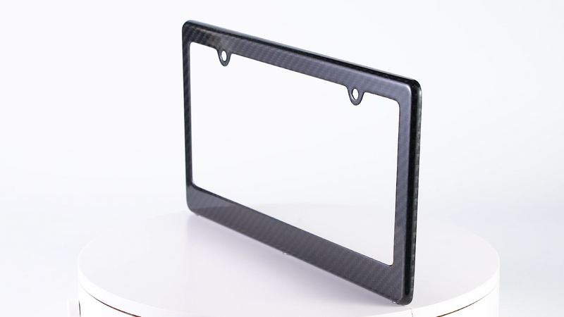 REAL 100% CARBON FIBER LICENSE Plate Frame COVER ORIGINAL 3K TWILL JDM /FF v3