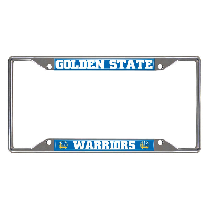 NBA Golden State Warriors Chrome Metal License Plate Frame