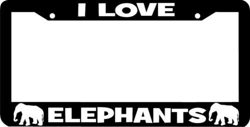 I LOVE ELEPHANTS ELEPHANT License Plate Frame