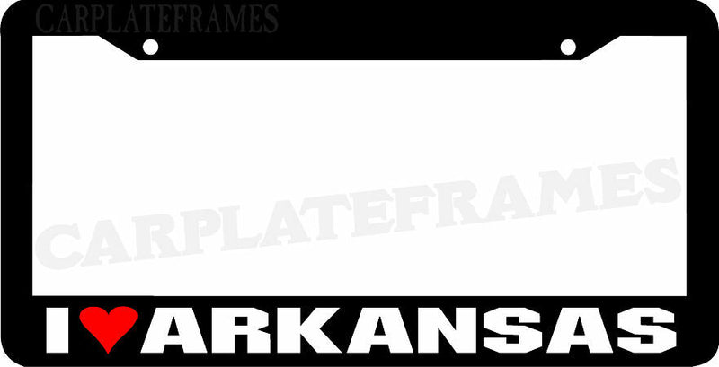 I LOVE Arkansas License Plate Frame