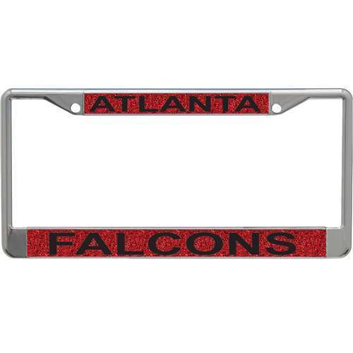 NFL Atlanta Falcons Metal Inlaid Acrylic License Plate Frame