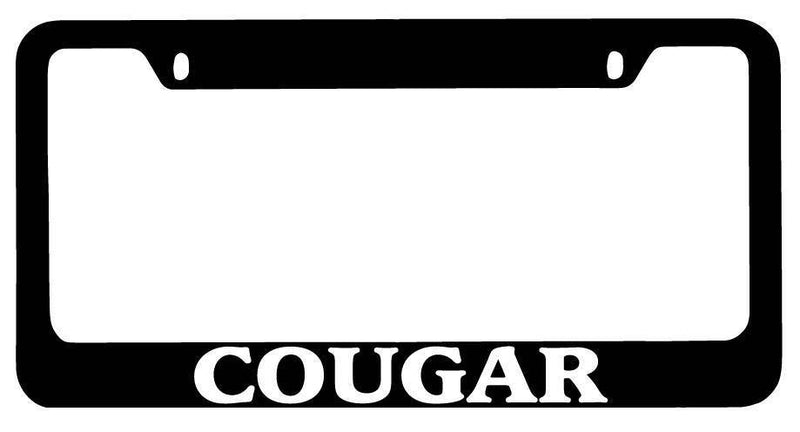 Black METAL License Plate Frame Cougar Auto Accessory 1888  Mod-GRAPH9856236-8072