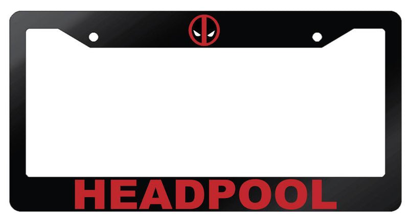 Glossy Black Headpool Back License Frame Auto For Deadpool  Mod-GRAPH9856236-7021