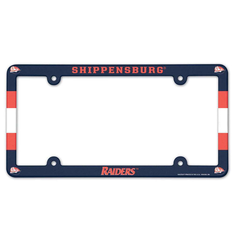 NCAA Shippensburg Raiders Plastic License Plate Frame