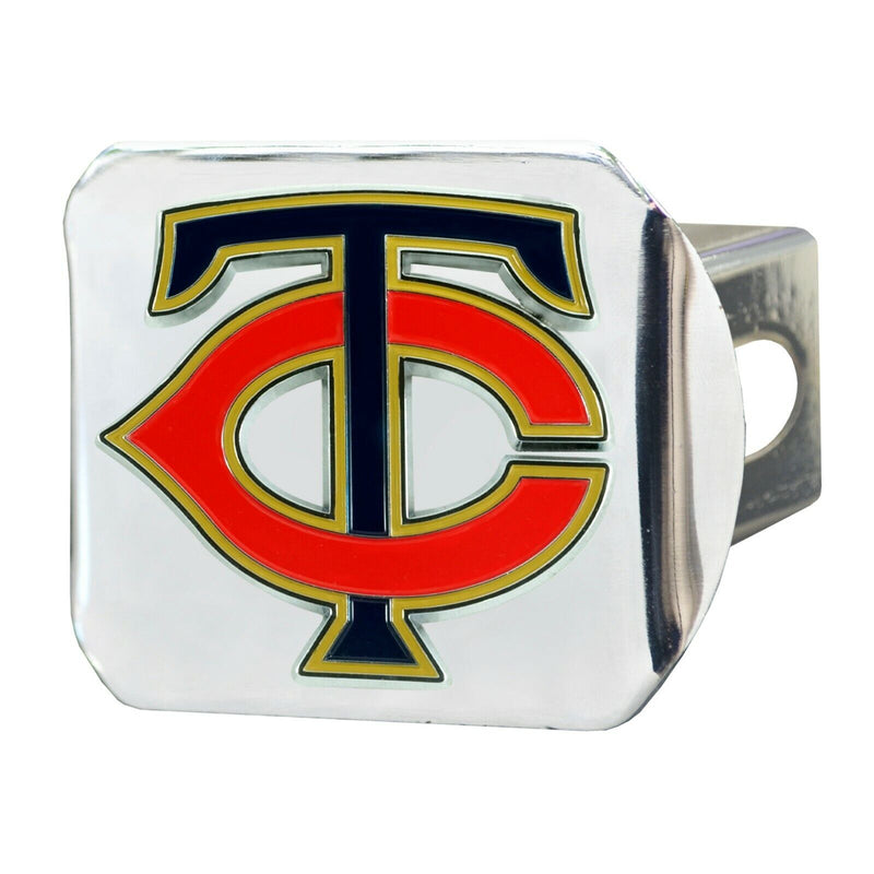 MLB Minnesota Twins 3D Color on Chrome Metal Hitch Cover