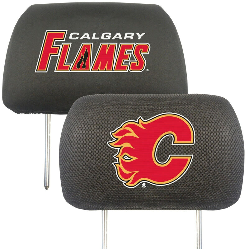 NHL Calgary Flames 2-Piece Embroidered Headrest Covers