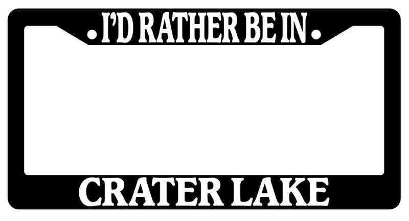 Black License Plate Frame &