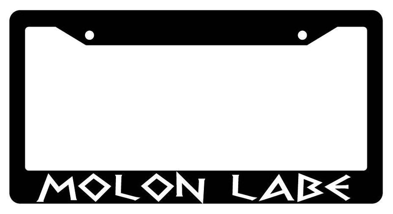 Black License Plate Frame MOLON LABE (DESIGN 3) Auto Accessory  Mod-GRAPH9856236-3642