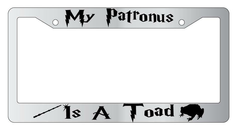 My Patronus Is A Toad Chrome METAL License Plate Frame For Harry Potter  Mod-GRAPH9856236-10077