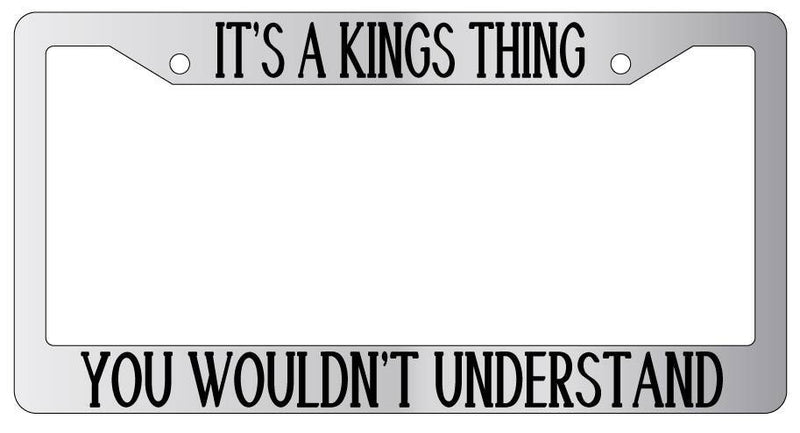 Chrome METAL License Plate Frame IT&