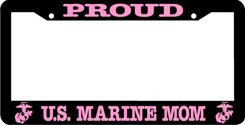 Proud US Marine MOM License Plate Frame