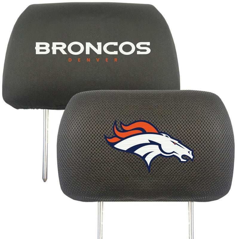 NFL Denver Broncos 2-Piece Embroidered Headrest Covers