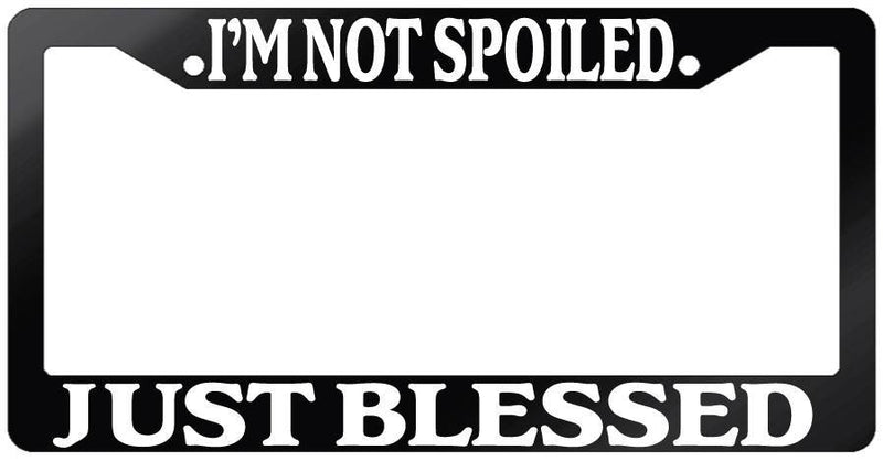 Glossy Black License Plate Frame I&