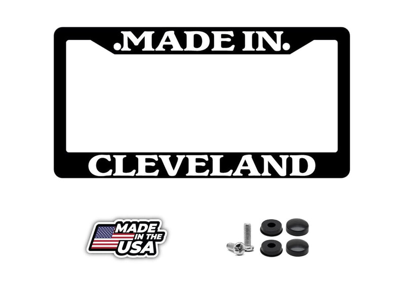 Black License Plate Frame Made in Cleveland Auto Accessory 1191