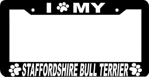 STAFFORDSHIRE BULL TERRIER DOG paw print Plate Frame