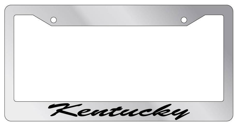 Chrome License Plate Frame CURSIVE Kentucky Auto Accessory 1085  Mod-GRAPH9856236-5055