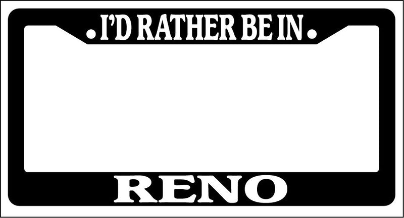 Black License Plate Frame I&