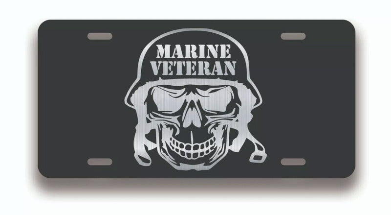 USMC Marine Corp Veteran Active Duty License Plate ; Military Vet License Plate