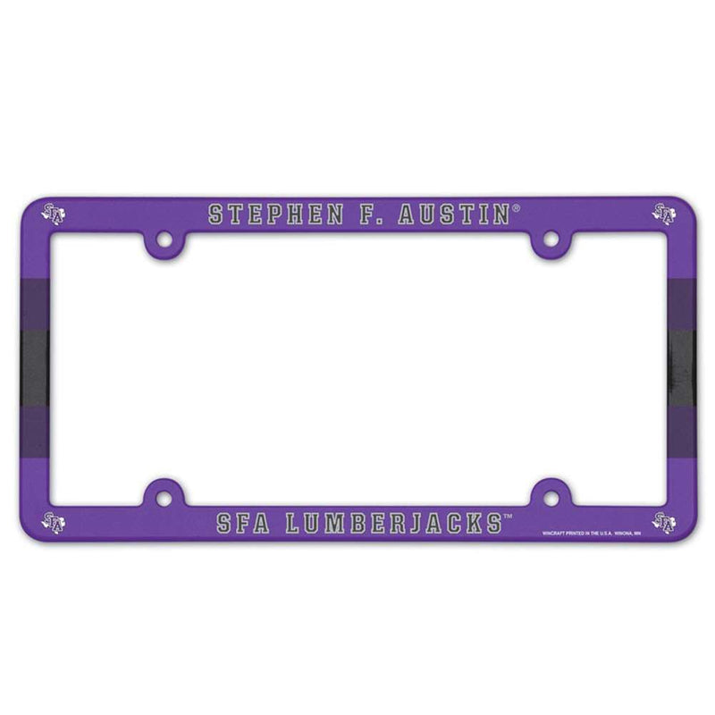 Stephen F Austin Lumberjacks Plastic License Plate Frame