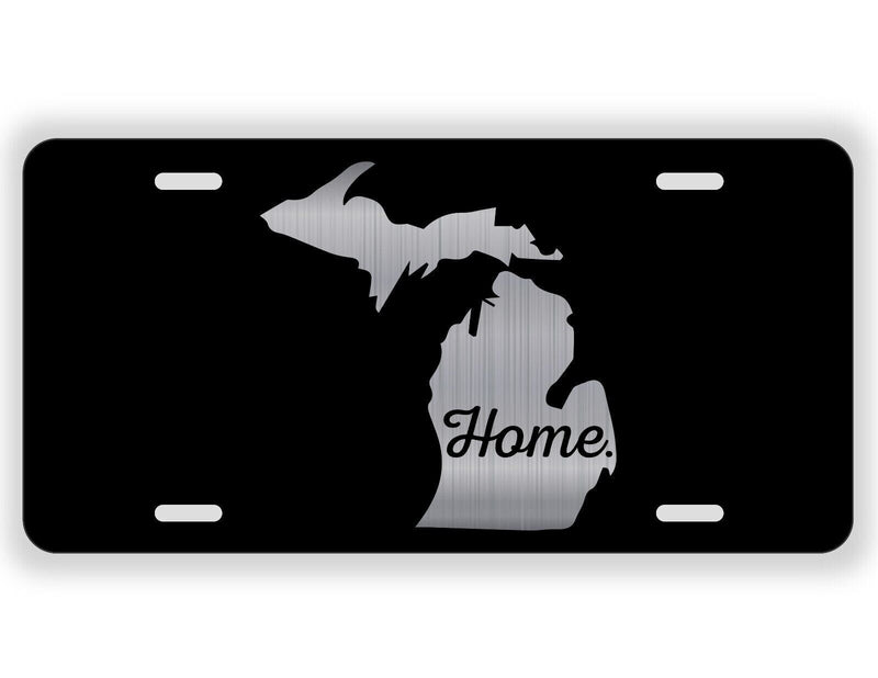 Michigan Home License Plate Tag Vanity Front Aluminum 6 Inches By 12 Inches