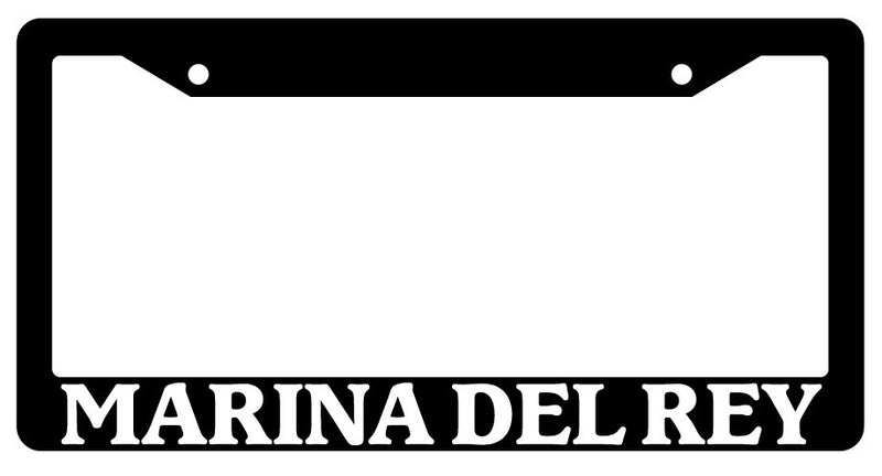 Black License Plate Frame Marina Del Rey City State Auto Accessory 979  Mod-GRAPH9856236-329