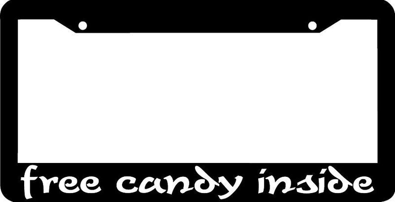 free candy inside License Plate Frame