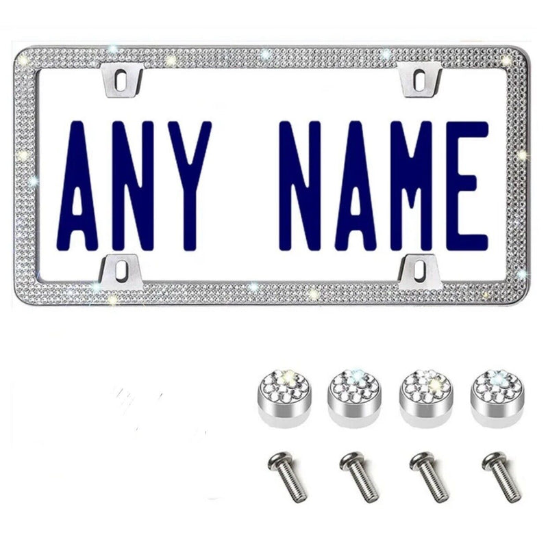 Bling Diamond License Plate Frames,Sparkly Rhinestones License Plate Frame