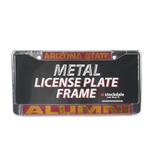 Arizona State Sun Devils Alumni Metal License Plate Frame W/dome Insert - Maroon