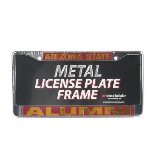 NCAA Arizona State Sun Devils Alumni Metal License Plate Frame W/dome Insert - Maroon