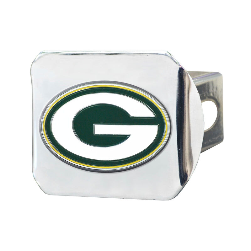 NFL Green Bay Packers 3D Color on Chrome Metal Hitch Cover