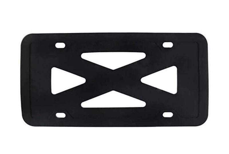 2 Packs Silicone License Plate Frames Holder Universal American Auto Black Frame