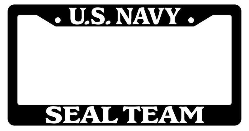 Black License Plate Frame U.S. Navy Seal Team Auto Accessory Military 207  Mod-GRAPH9856236-3729
