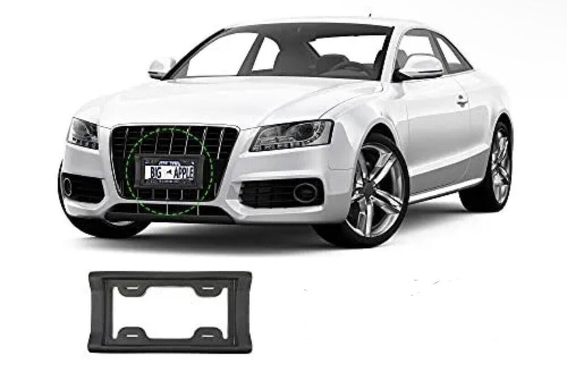 License Plate Bumper Guard with Screws and Protector Rubbers 2.3 Inches Thick...