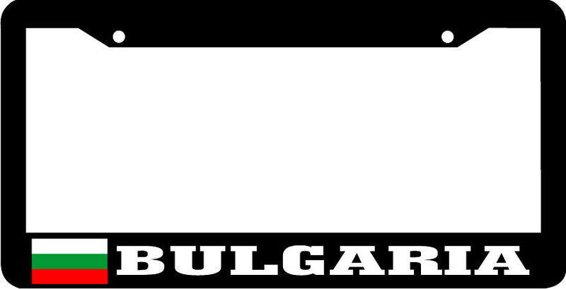BULGARIA Black frame flag License Plate Frame