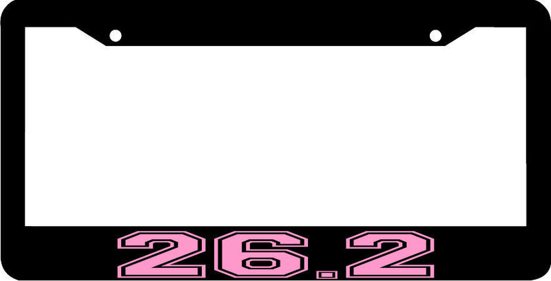 PINK 26.2 marathon runner License Plate Frame
