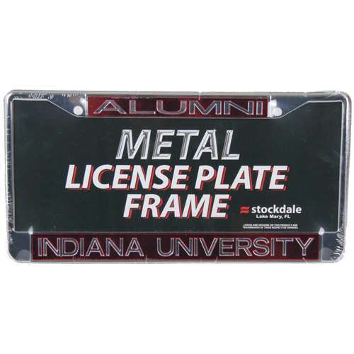 NCAA Indiana Hoosiers Metal Alumni Inlaid Acrylic License Plate Frame