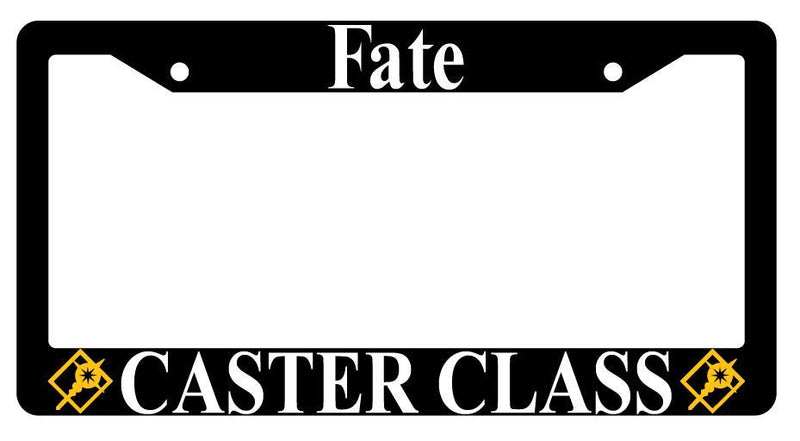 Fate Caster Class Black Plastic License Plate Frame Auto  Mod-GRAPH9856236-1943