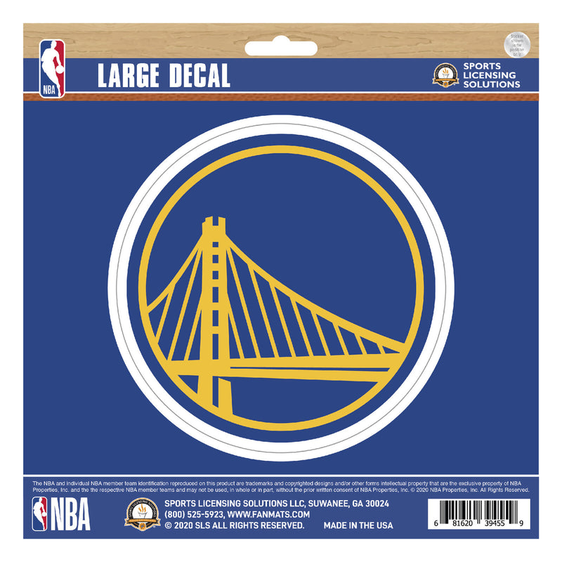 NBA Golden State Warriors Decal Large 8"X8" Auto RV Boat Cooler Luggage